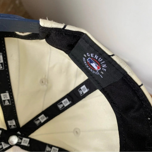 New Era Navy and Cream Pinstripe Cap - Picture 7 of 12